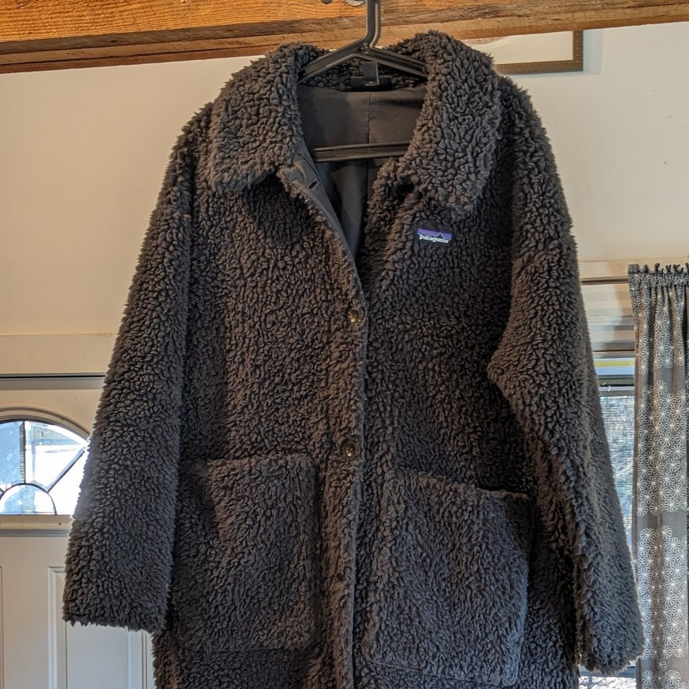 Patagonia recycled high pile fleece teddy coat